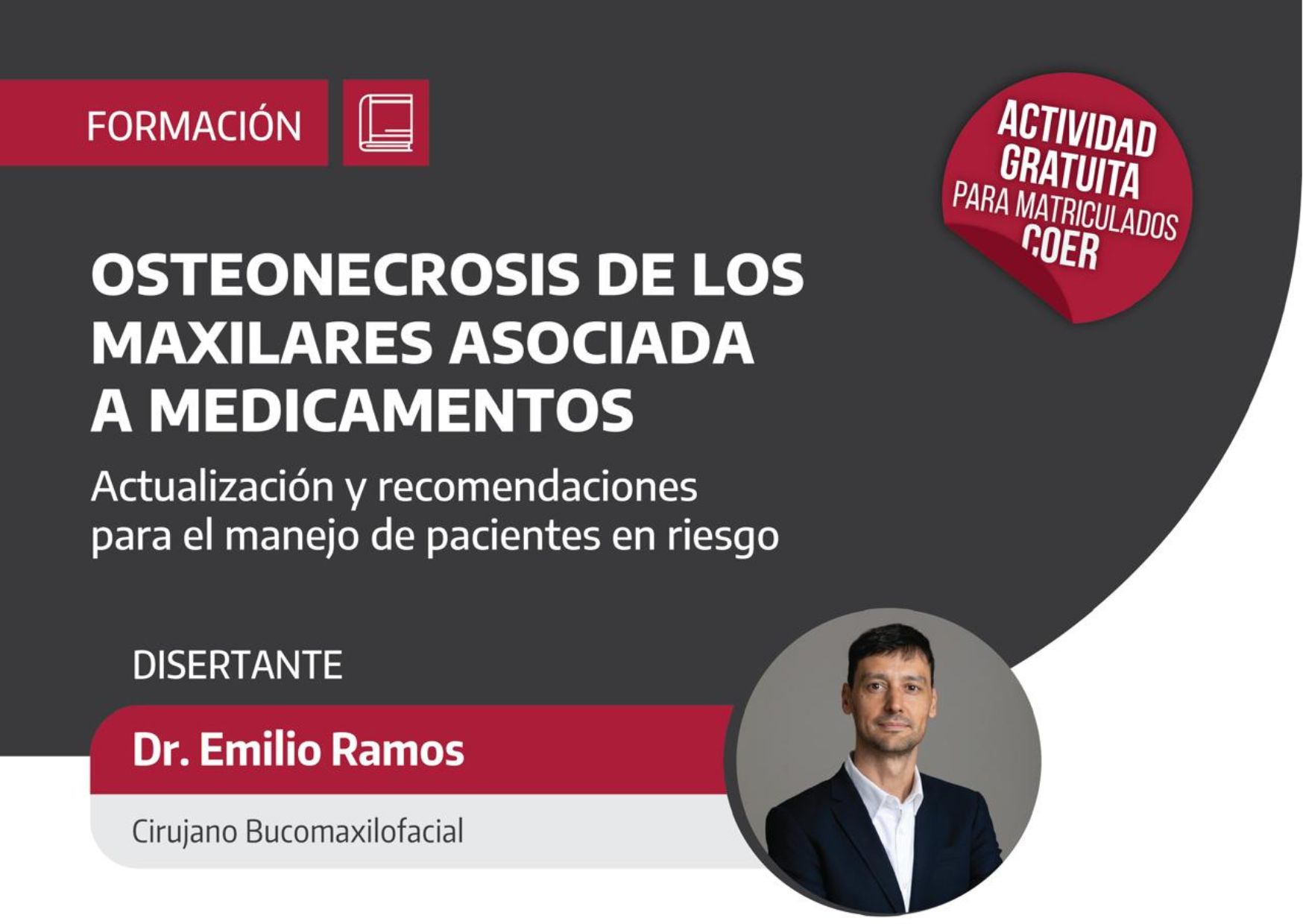 Osteonecrosis: Curso gratuito para odontólogos entrerrianos