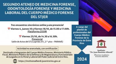 Comenzó hoy el Ateneo sobre Odontología Forense