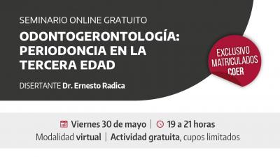Seminario online sobre odontogerontología